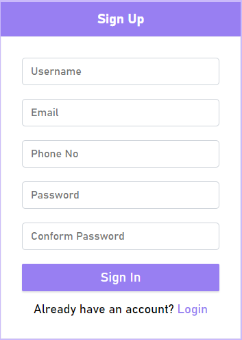 CSS Registration Form