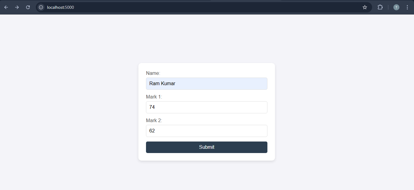 Express Form handling form output