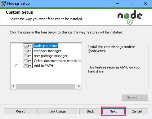 Install Node Js